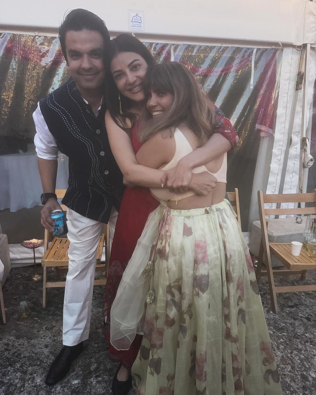 Kajal Aggarwal moments with close friends.