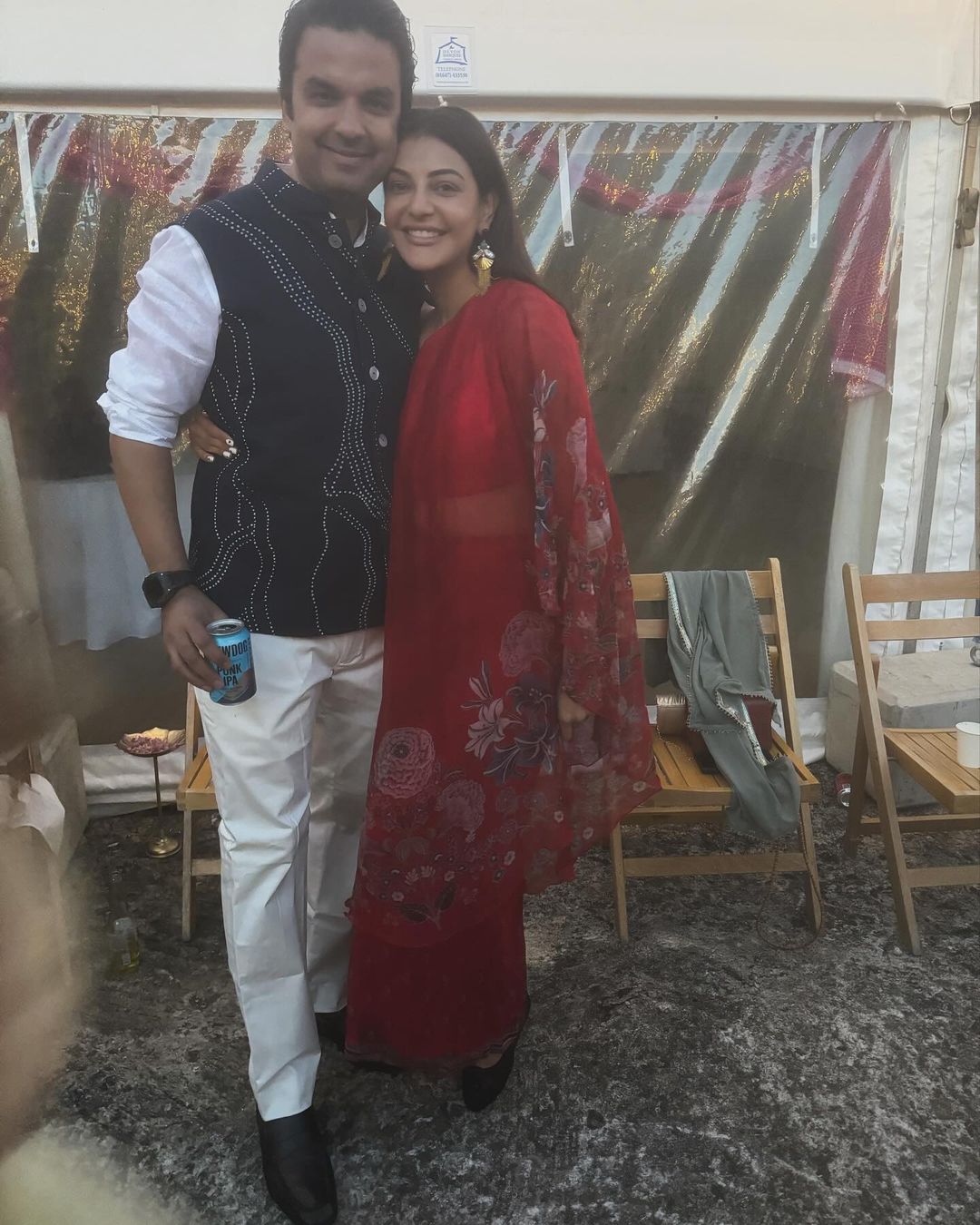 Kajal Aggarwal moments with close friends.