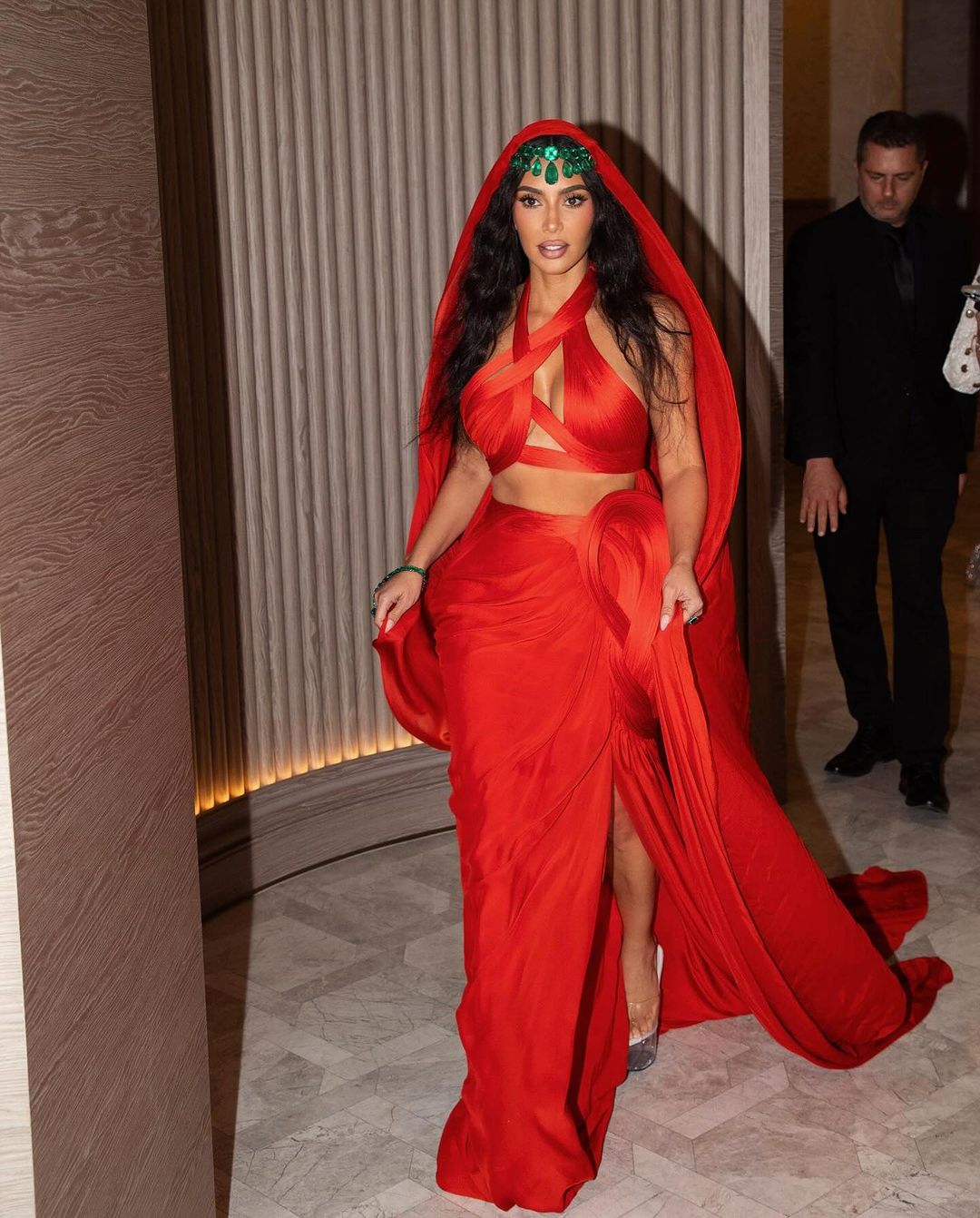 Kim shared a series of photos on Instagram from one of the Ambani events