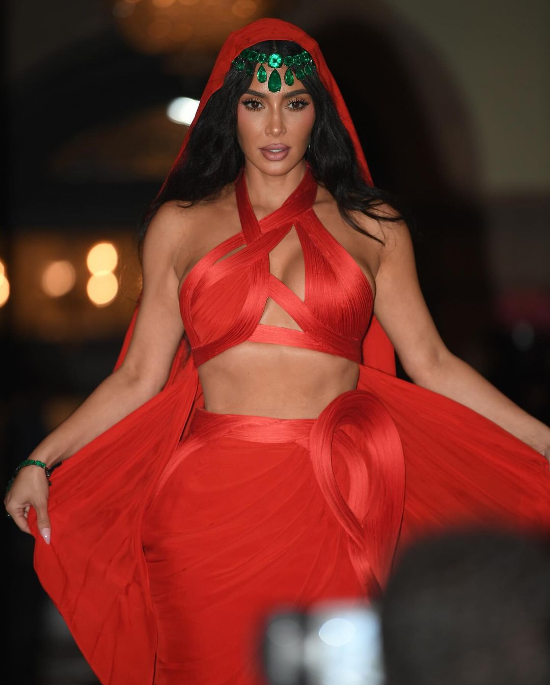 Kim shared a series of photos on Instagram from one of the Ambani events