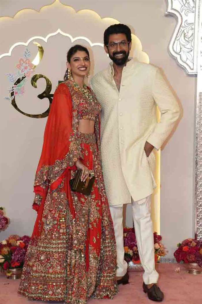 Tollywood actor Rana Daggubati and his wife Miheeka Daggubati