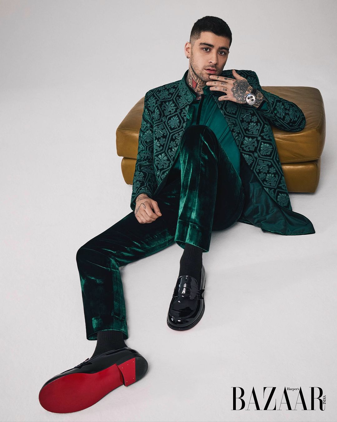 Zayn Malik Embraces Indian Heritage With Manish Malhotra’s Designs For Harper's Bazaar Cover Photo