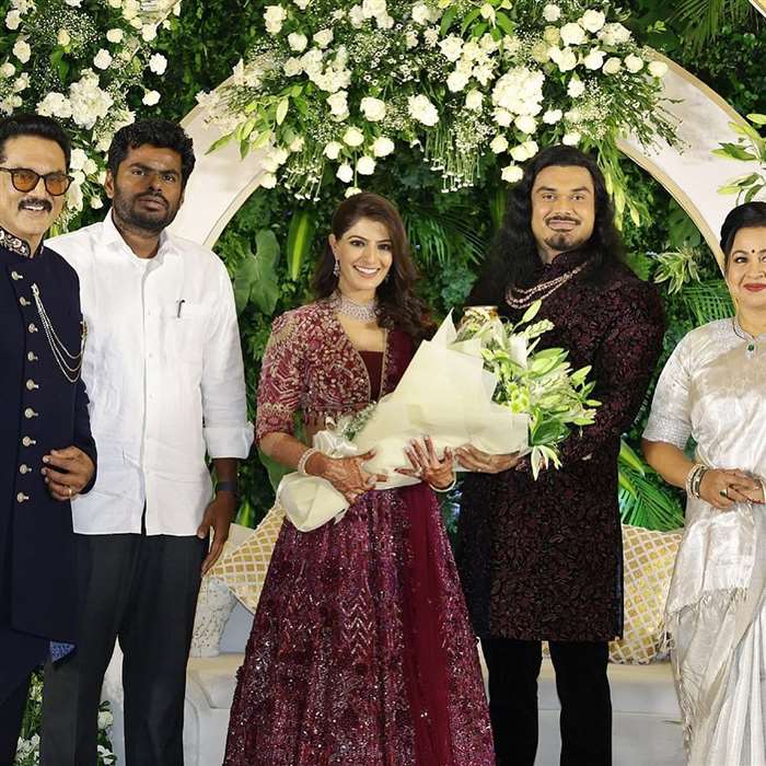 Newlyweds Pose With CM Stalin, Suresh Gopi & More