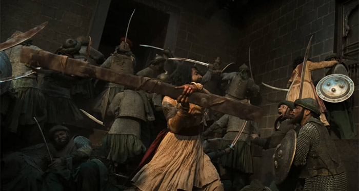 The film chronicles the life and struggles of Chhatrapati Sambhaji Maharaj, focusing on his battles and leadership against the Mughal Empire.