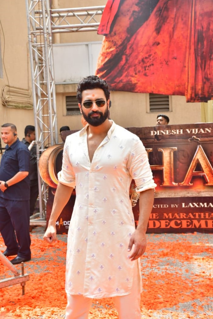 Vicky’s first look as Chhatrapati Sambhaji Maharaj has been revealed and received positive reactions.