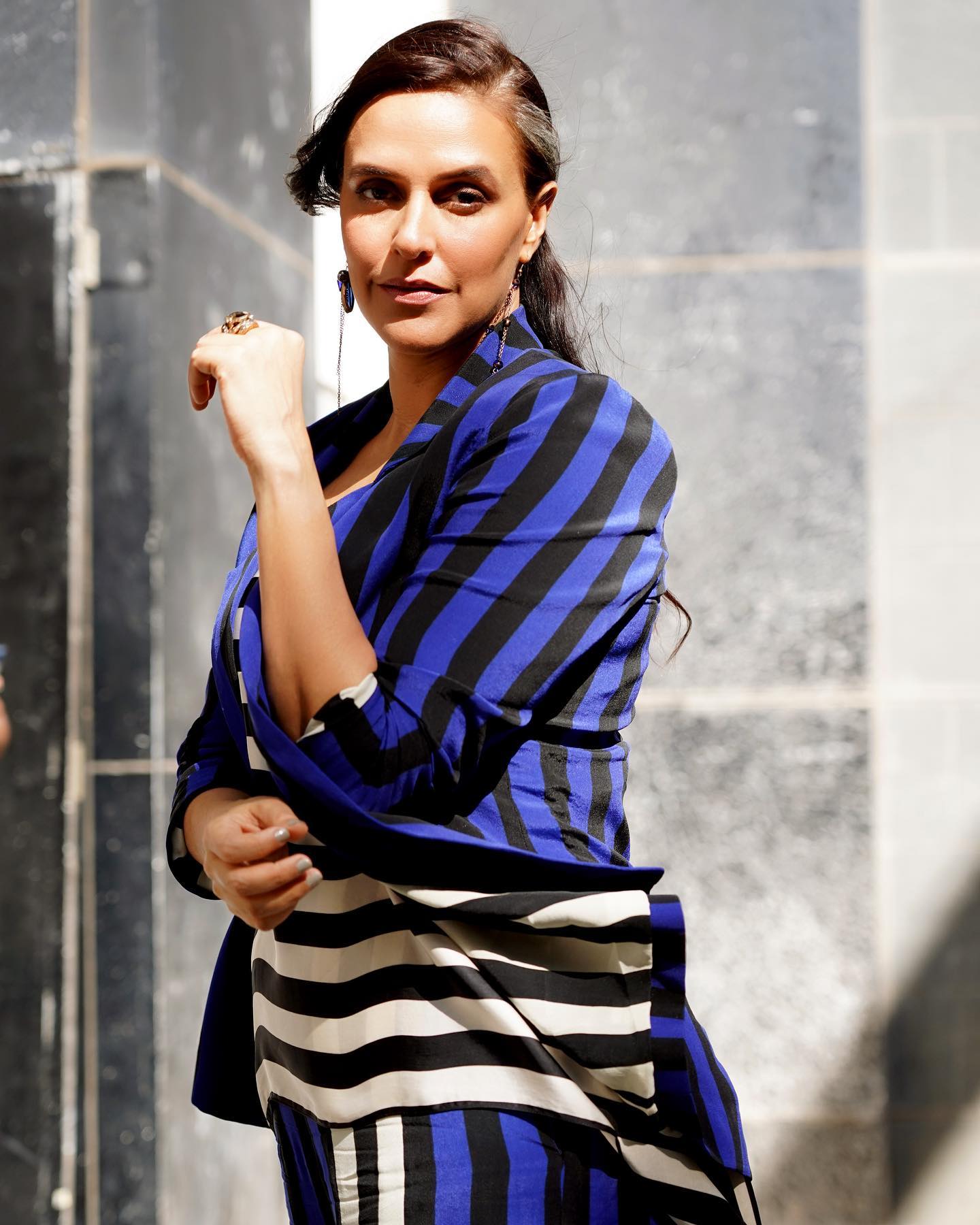 Neha Dhupia Bedi's father served in the Indian Navy.