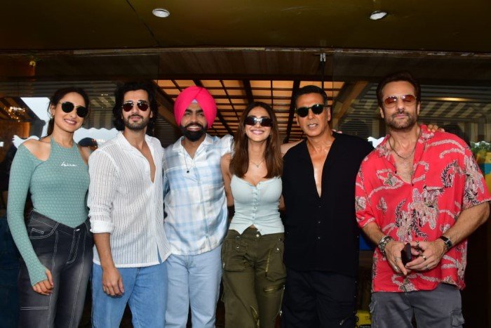 The promotions feature Akshay Kumar, Taapsee Pannu, Fardeen Khan, Vaani Kapoor, and Ammy Virk.