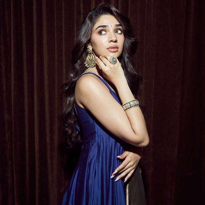 krithi shetty blue dress Krithi Shetty in Retro Edge