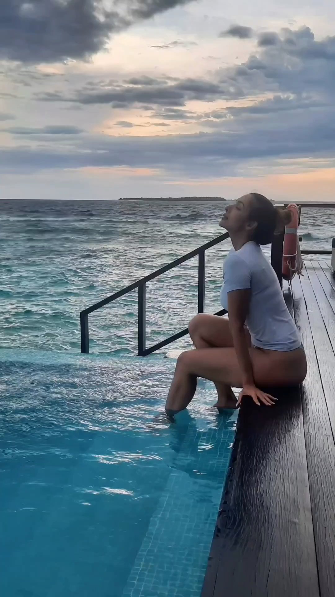 Malaika Arora, who is currently vacationing in the Maldives.
