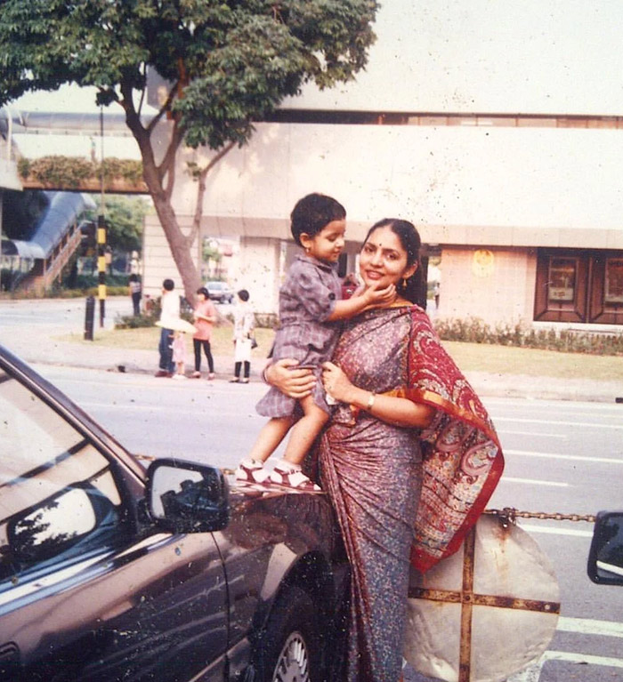 Sobhita Dhulipala with mother her Mother Santha Dhulipala.