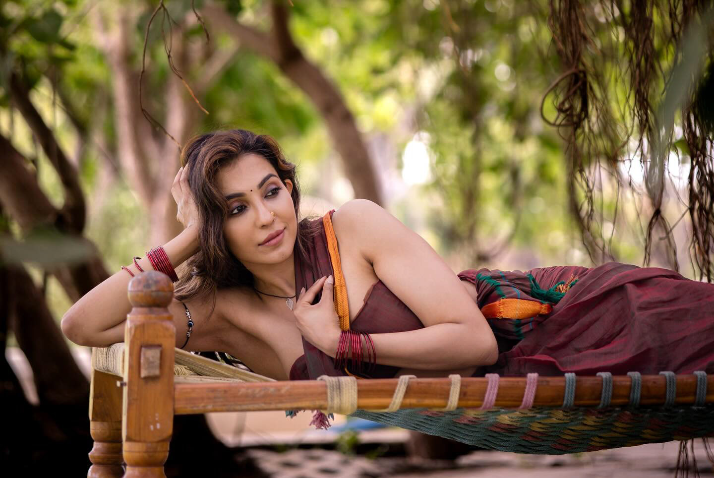 Parvathi Nair’s saree outfits feature a range of vibrant colors