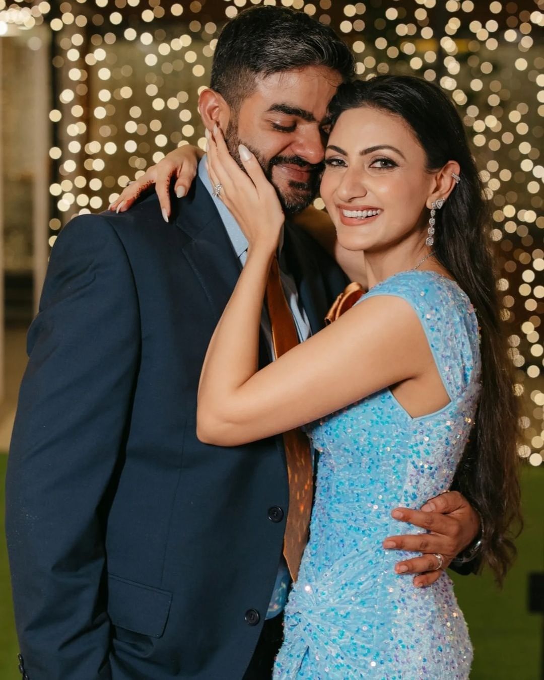 Neelam Upadhyaya-Siddharth Chopra New Engagement Pics, Siddharth Chopra  Engagement Images, Neelam Upadhyaya Latest Engagement Photos - Filmibeat