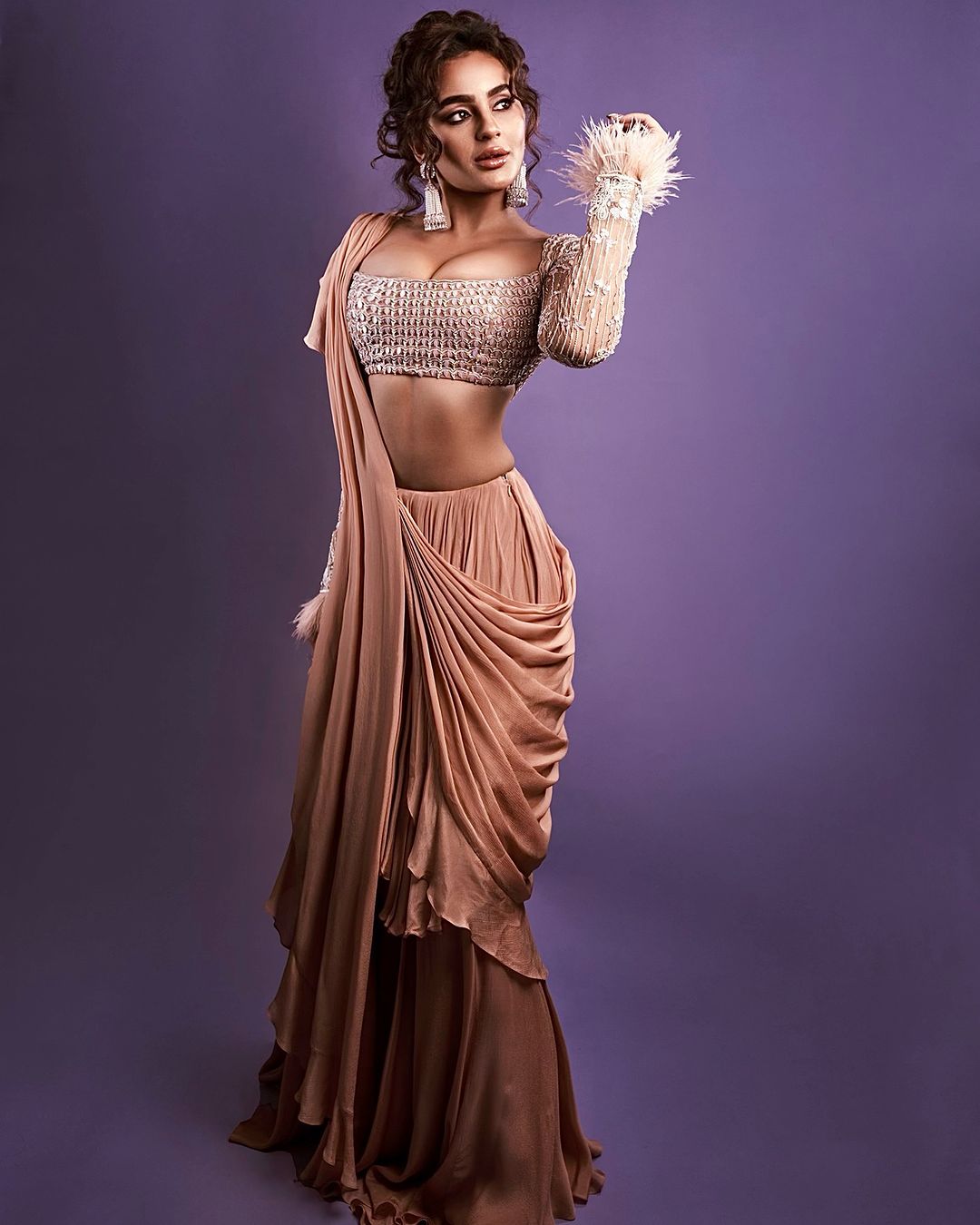 Seerat Kapoor shared stunning picture of herself wearing an elegant dress by Issa Designer Studio