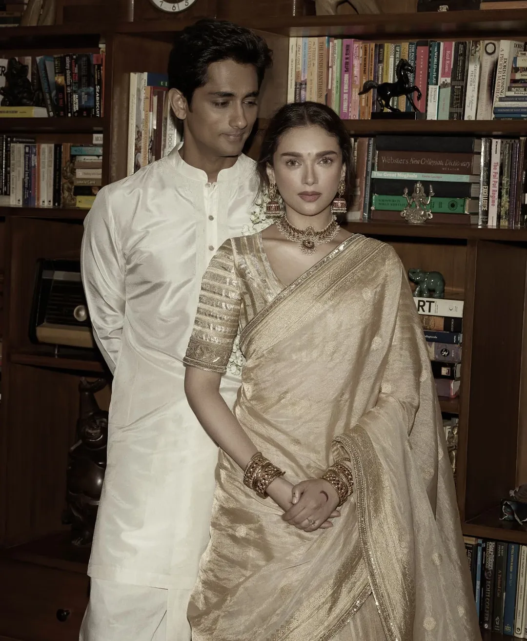 Aditi Rao Hydari and Siddharth met on the sets of the 2021 Telugu film Maha Samudram.