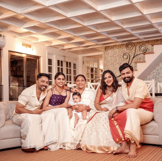 Amala Paul introduces son Ilai to the world on Onam