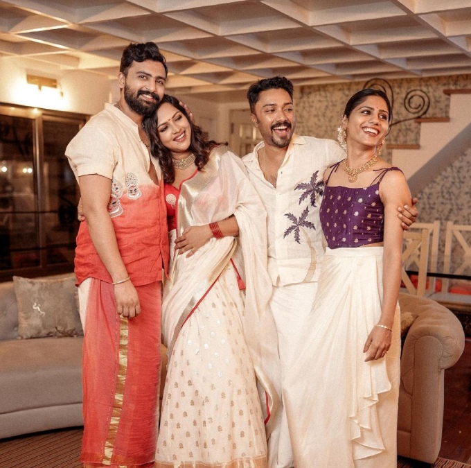 Amala Paul introduces son Ilai to the world on Onam