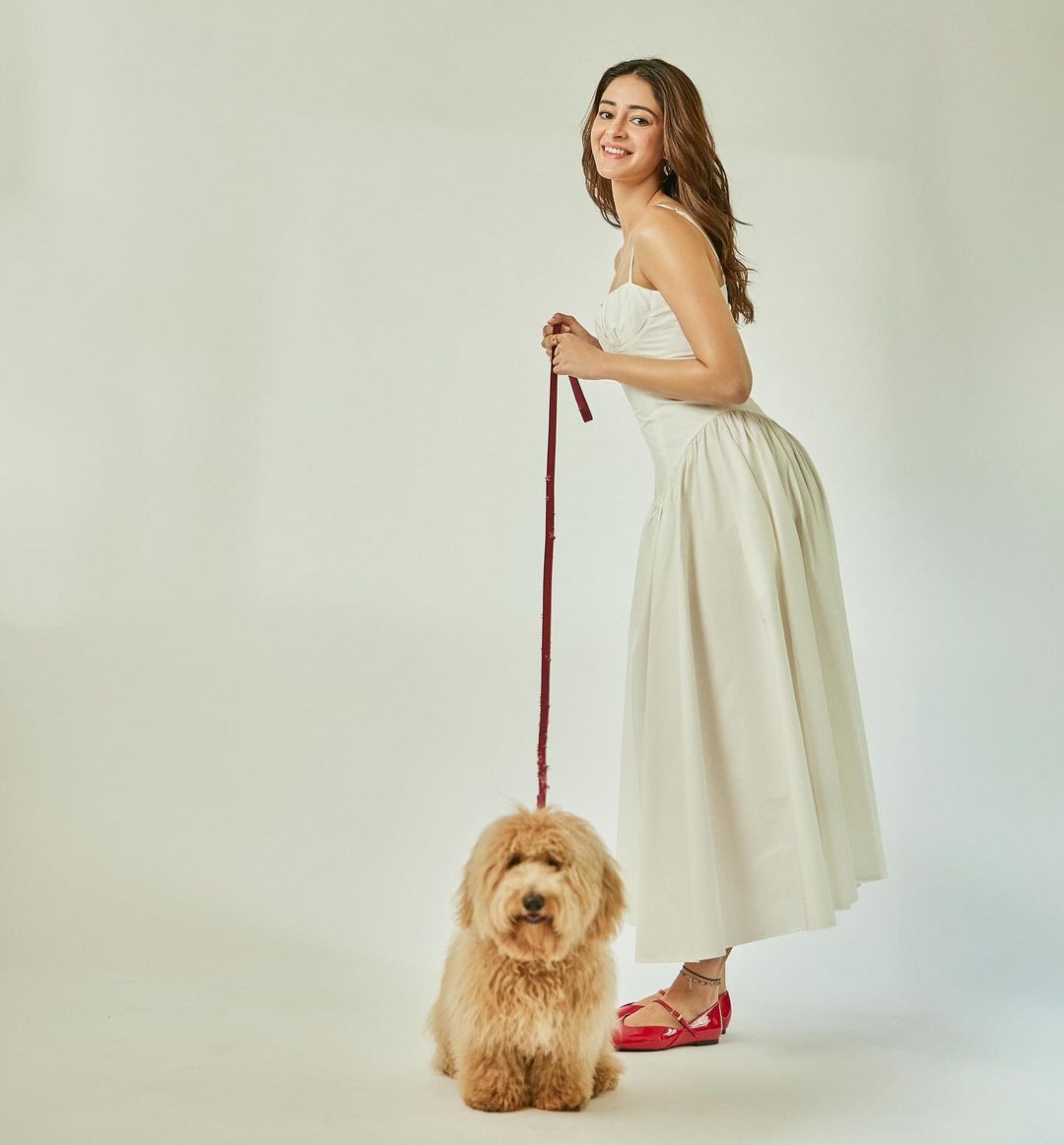 Ananya Panday Shines In Heartwarming Photos With Her Dog Riot, Stuns In A De La Vali Dress