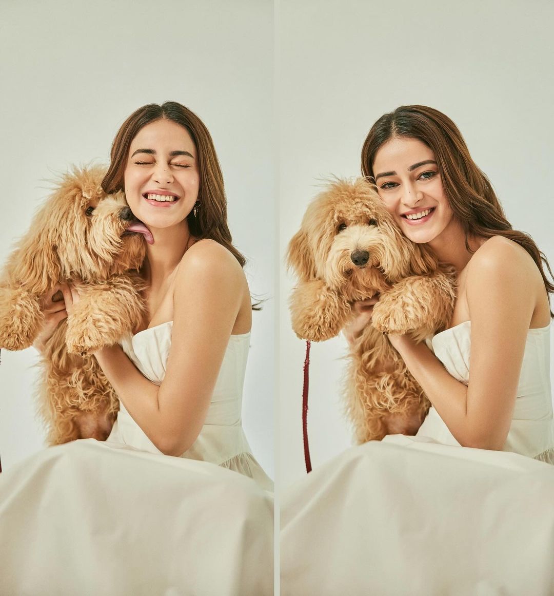 Ananya Panday Shines In Heartwarming Photos With Her Dog Riot, Stuns In A De La Vali Dress