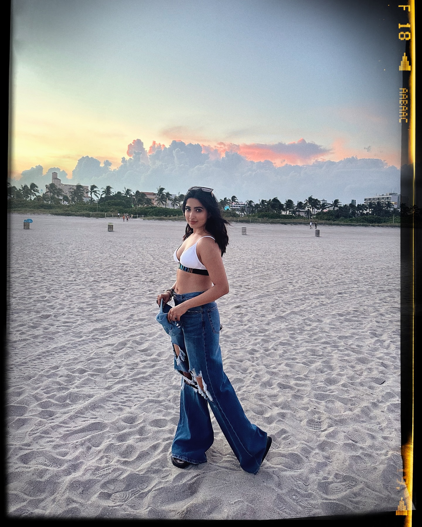 Bigg Boss Kannada Fame Saanya Iyer Stuns In Bikini Wear At Miami Beach