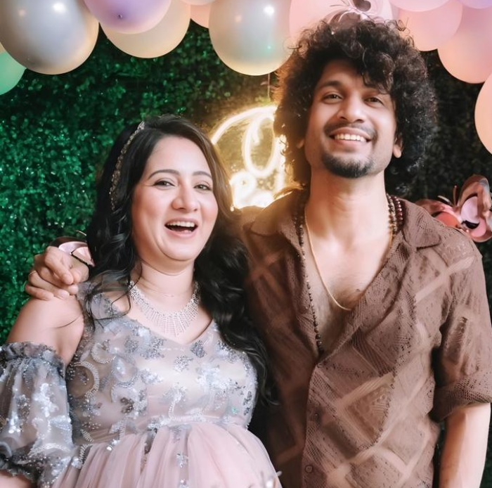 Ganesh and shilpa couple celebrates Harshika Poonacha's baby shower, see pics