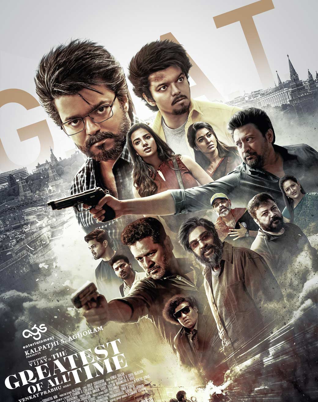 GOAT (Greatest of All Time): Thalapathy Vijay in the lead role. The film has grossed around ₹282 crore worldwide.