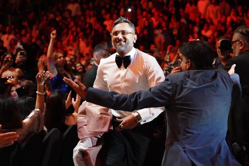 Popular singer and rapper Yo Yo Honey Singh caught in a candid moment.