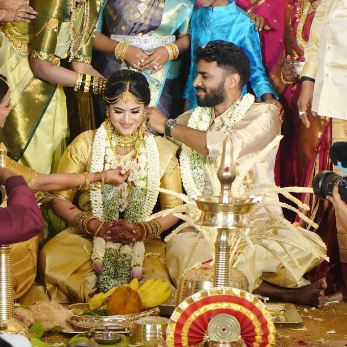 Megha Akash Ties the Knot with Saai Vishnu in a Grand Ceremony