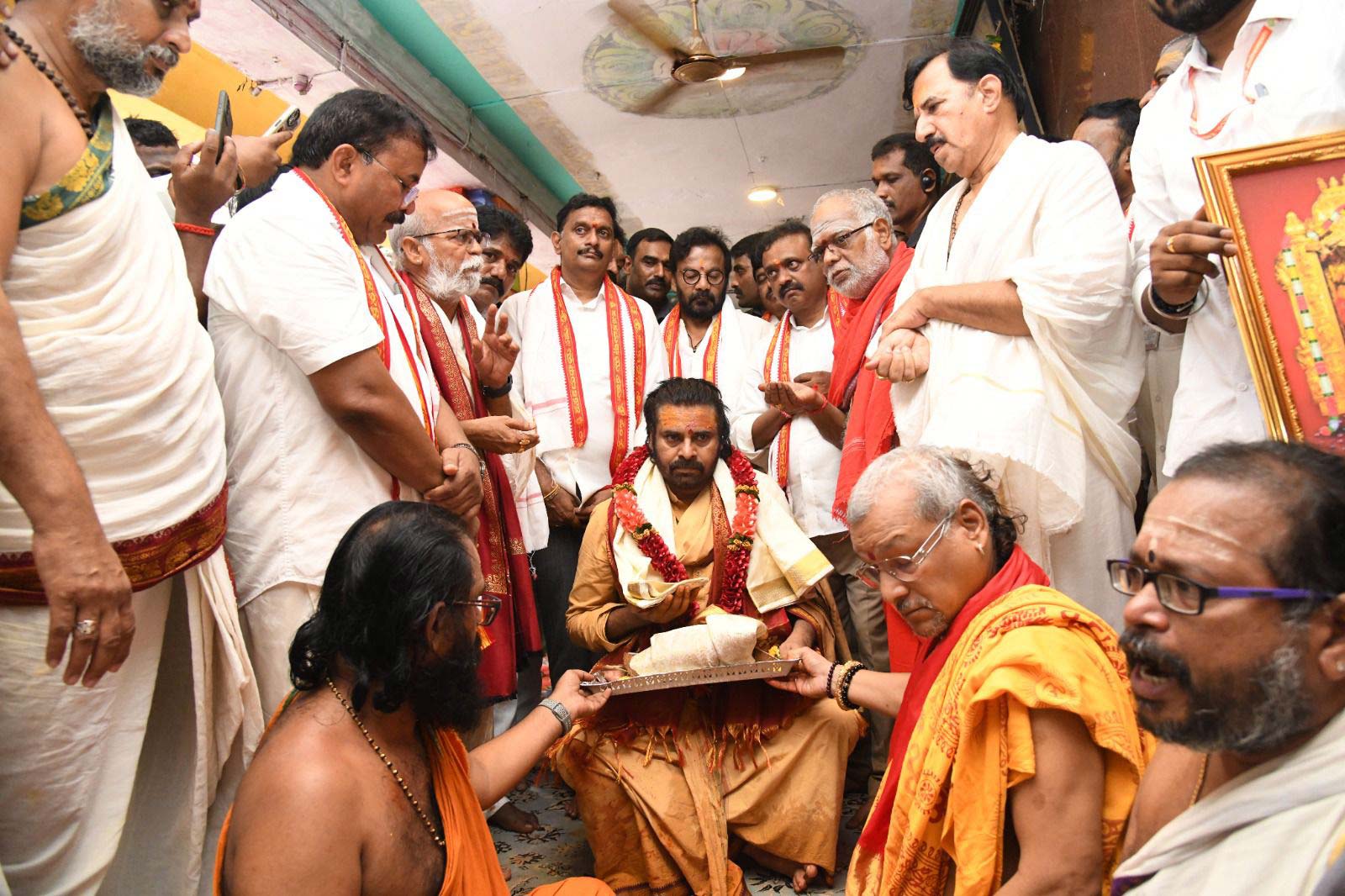Pawan Kalyan, the Deputy Chief Minister of Andhra Pradesh and a popular actor, participated in a cleaning drive at the Kanaka Durga Temple in Vijayawada.