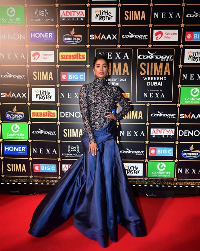 Pooja Hegde Stuns at SIIMA Awards 2024 with Captivating Looks