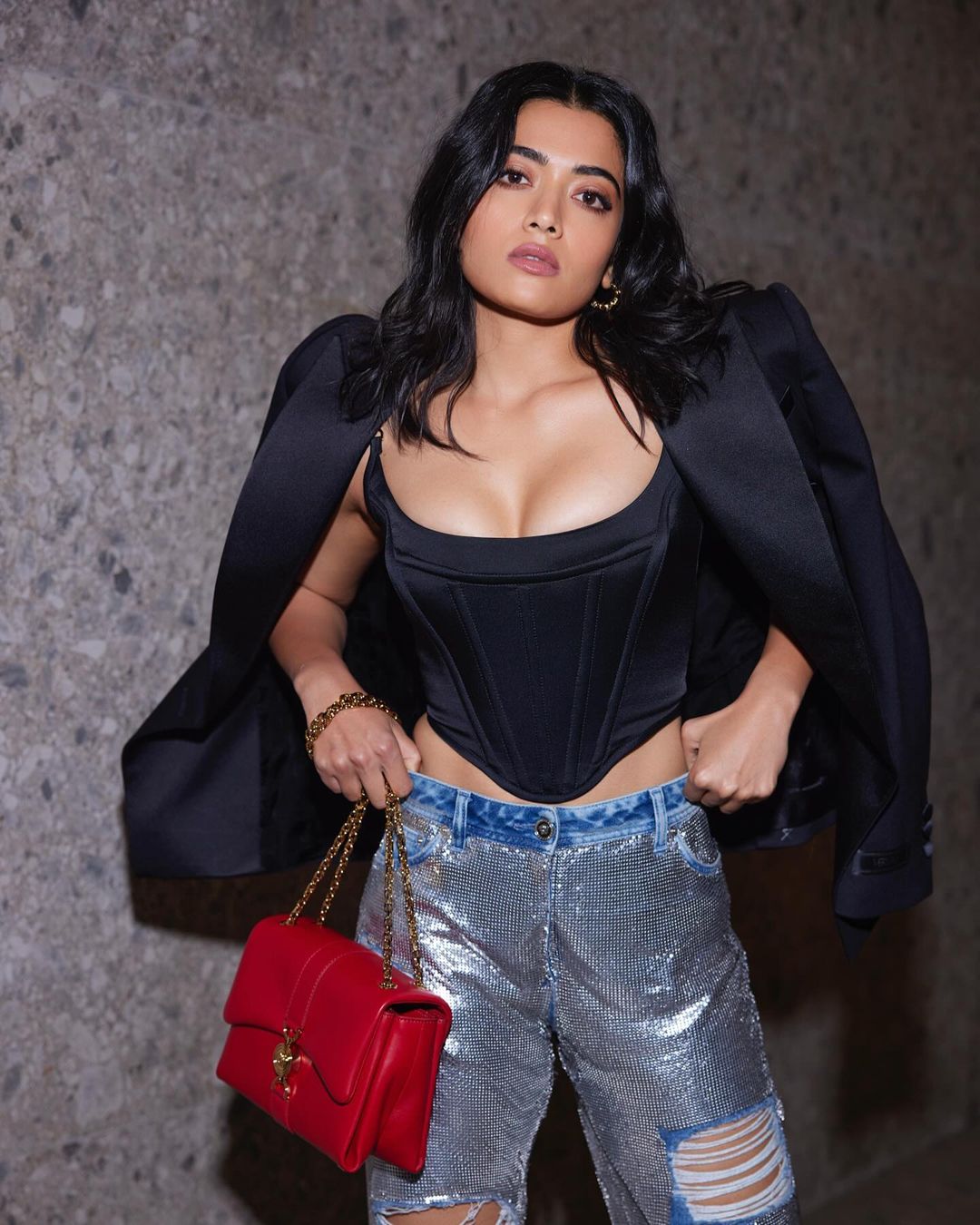 Rashmika Mandanna's Show-Stopping Look from Versace Show, Redefines Streetwear At Milan Fashion Week 2024