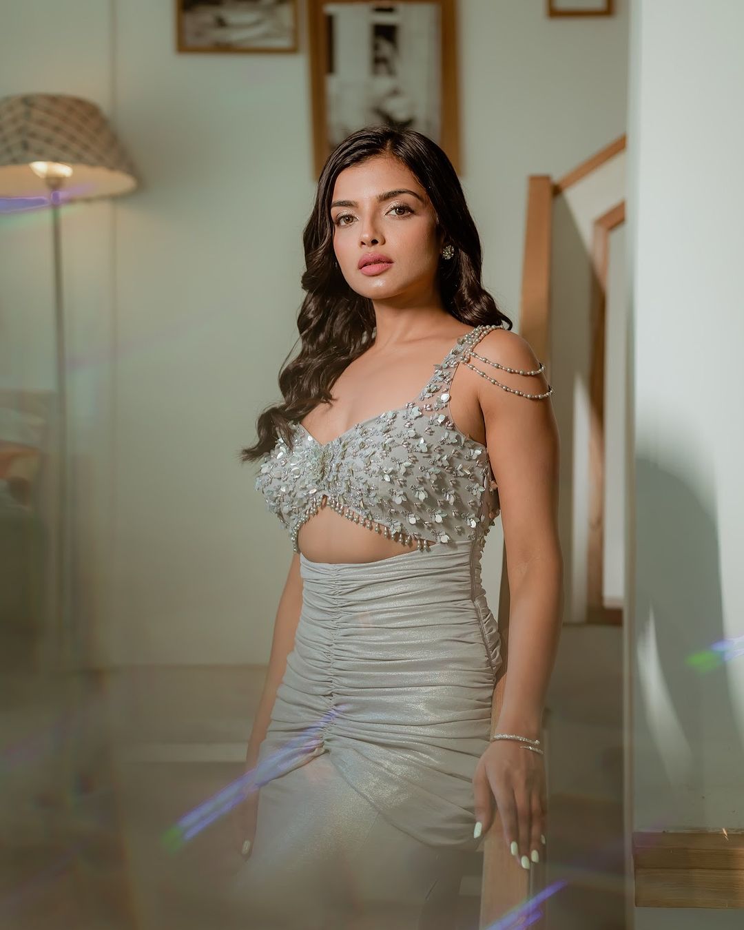 Ashna Zaveri stuns like never before in a breathtaking metallic gown.