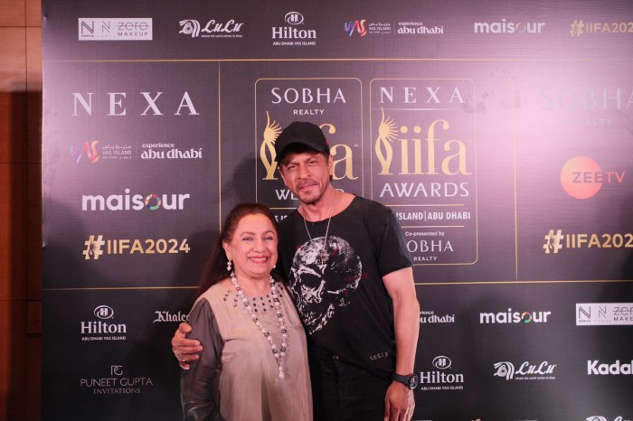 Shah Rukh Khan’s appearance added to the star-studded atmosphere of the IIFA 2024 press conference.