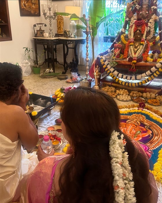 Upendra Celebrates Ganesh Chaturthi With Family; see pics