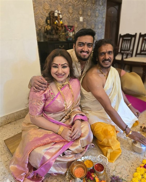 Upendra Celebrates Ganesh Chaturthi With Family; see pics