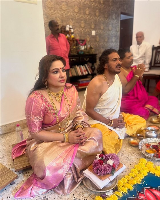 Upendra Celebrates Ganesh Chaturthi With Family; see pics