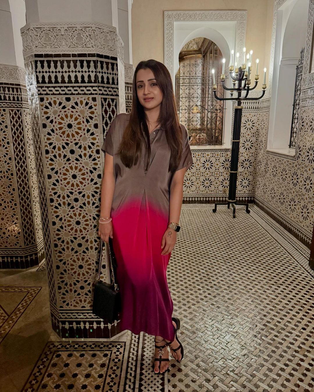 Actress Trisha Krishnan Left The Shooting Spot In Halfway