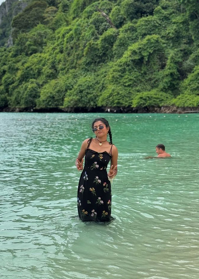 Amala Shaji Enjoys Her Thailand Beach Vacation