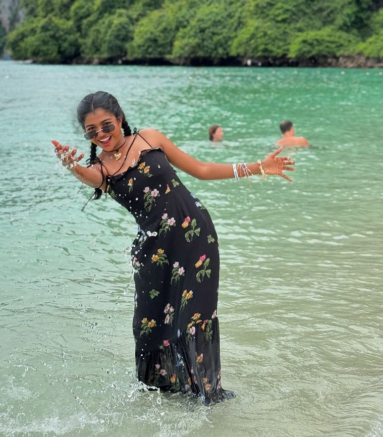 Amala Shaji Enjoys Her Thailand Beach Vacation