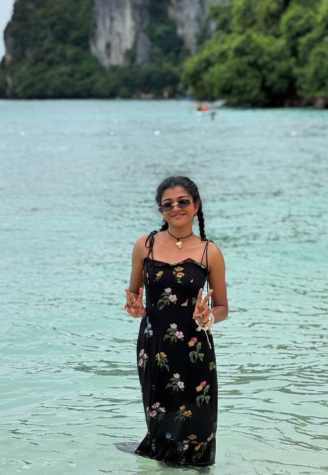Amala Shaji Enjoys Her Thailand Beach Vacation