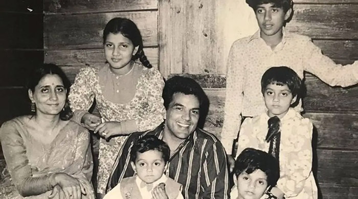 Dharmendra comes from a Punjabi Jat Sikh family. He has two marriages, to Prakash Kaur and Hema Malini, with six children—Sunny, Bobby, Vijeeta, Ajeeta, Esha, and Ahana—all continuing his legacy in various fields.