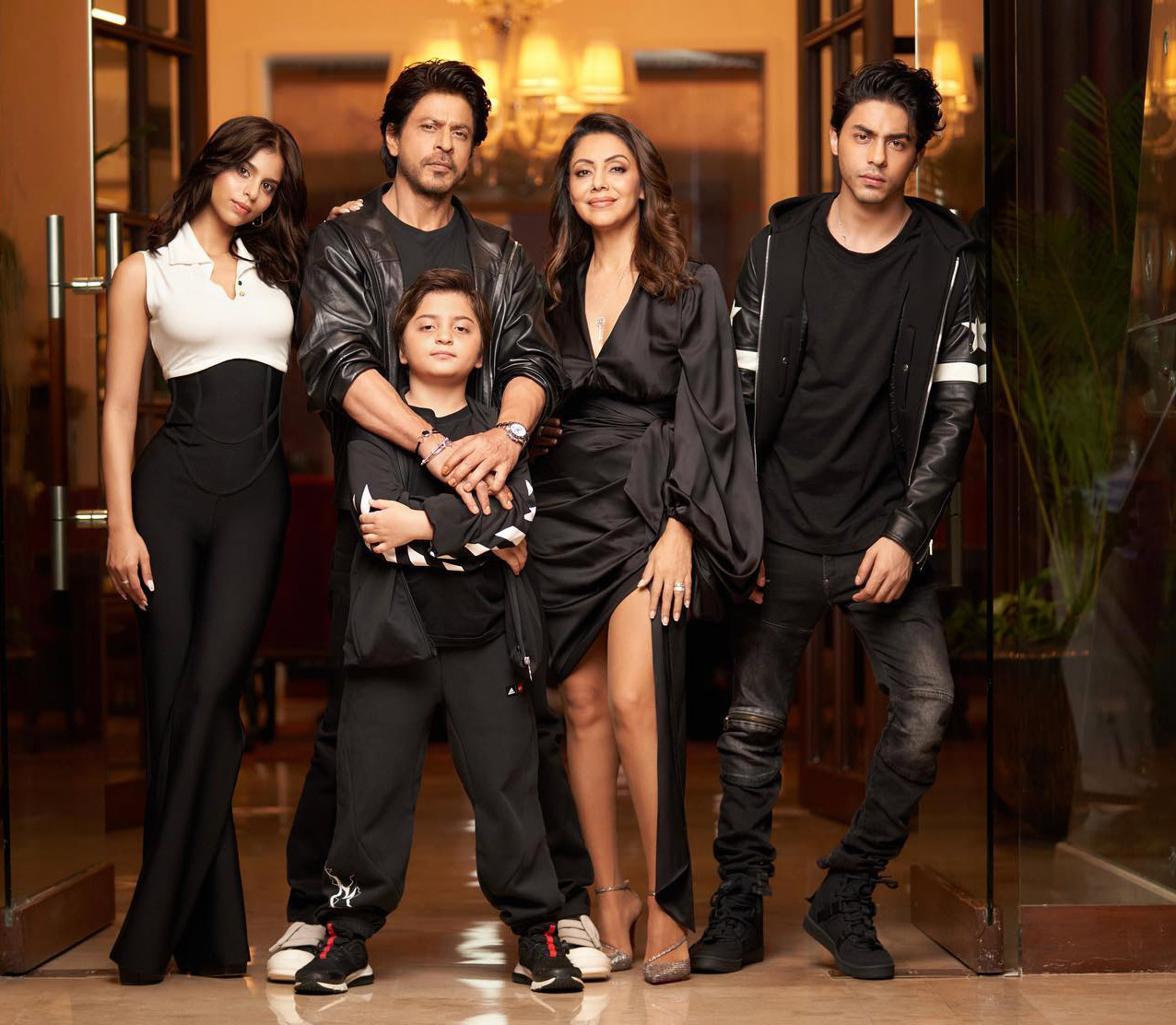 Family: Gauri Khan and Shah Rukh Khan have three children: Aryan, Suhana, and AbRam.