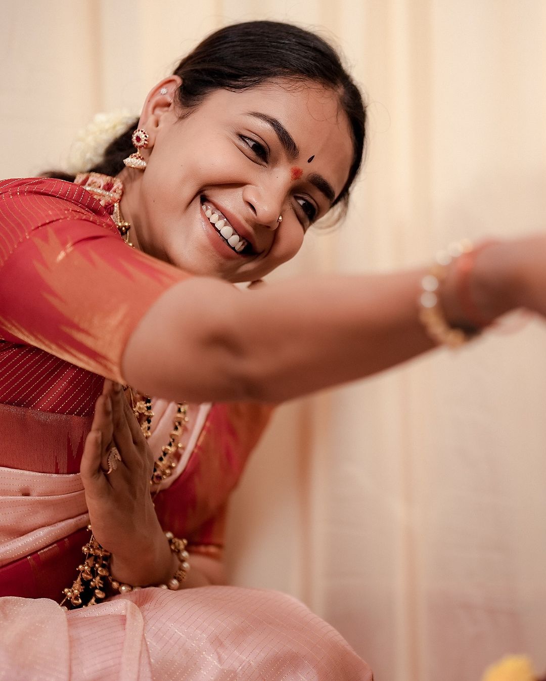 Anupama Gowda's New Home Ceremony Namma Mane Photos.