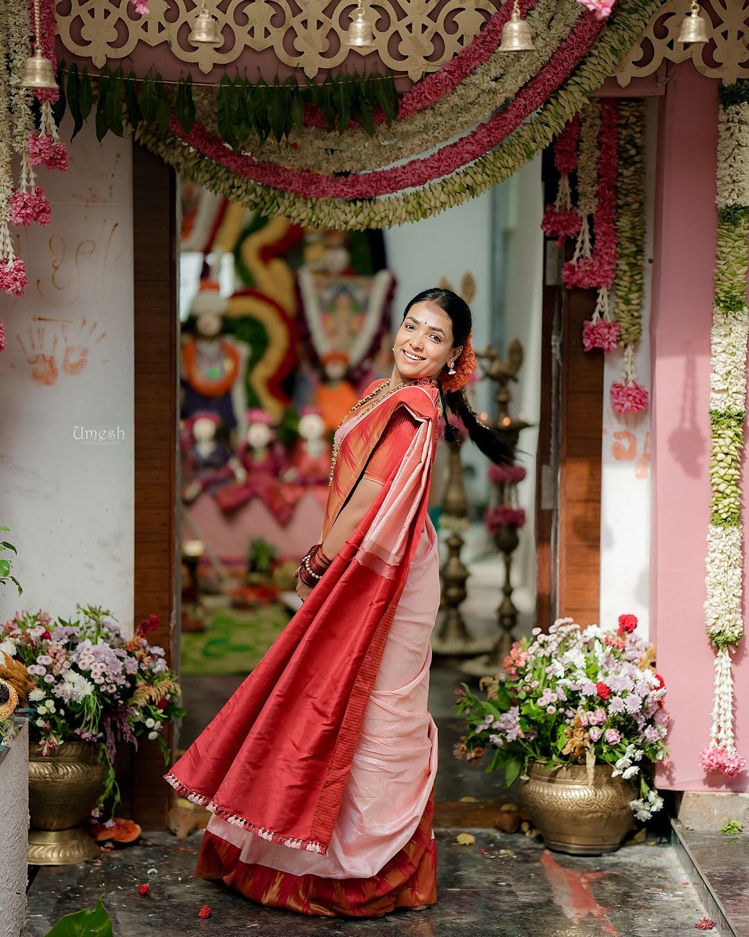 Anupama Gowda's New Home Ceremony Namma Mane Photos.