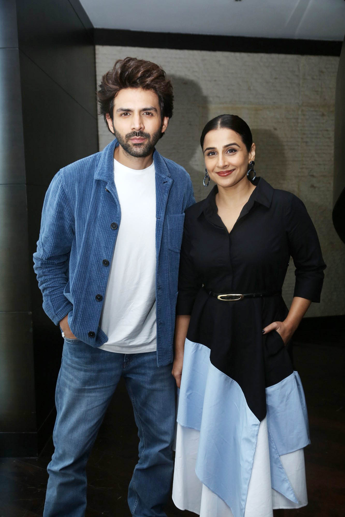 Kartik Aaryan and Vidya Balan Promote Bhool Bhulaiyaa 3 at Hyderabad Press Meet