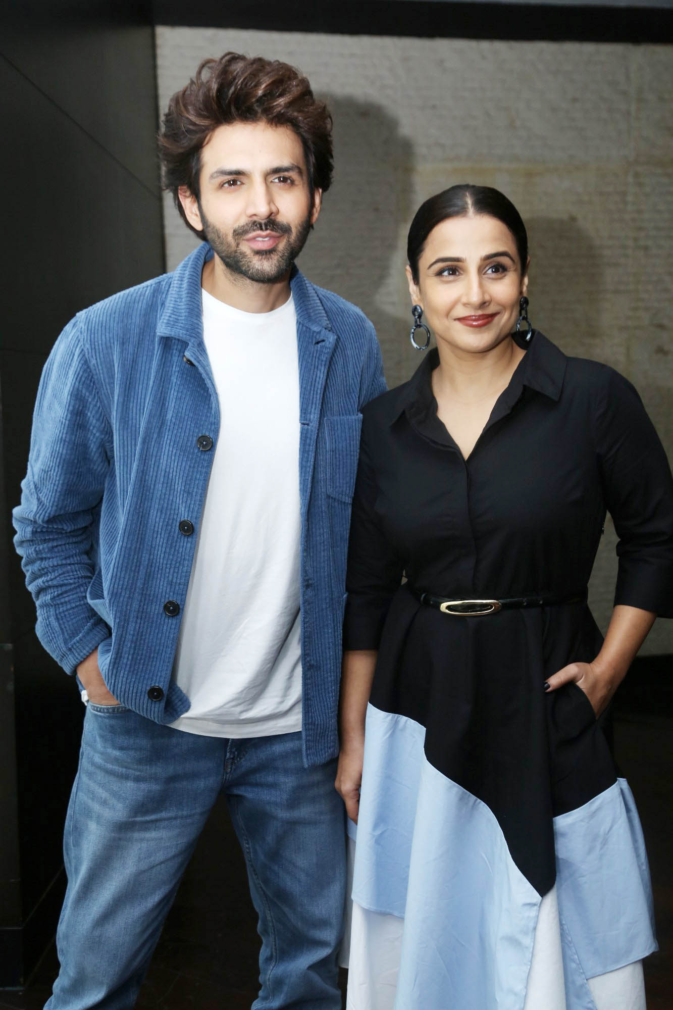 Kartik Aaryan and Vidya Balan Promote Bhool Bhulaiyaa 3 at Hyderabad Press Meet