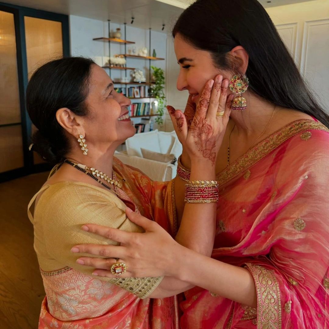 Katrina Kaif and Vicky Kaushal celebrated Karwa Chauth with their loved ones.