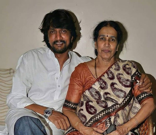 Know All About Kiccha Sudeep Mother Saroja
