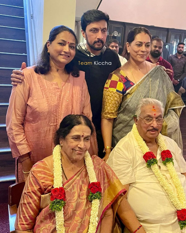 Know All About Kiccha Sudeep Mother Saroja