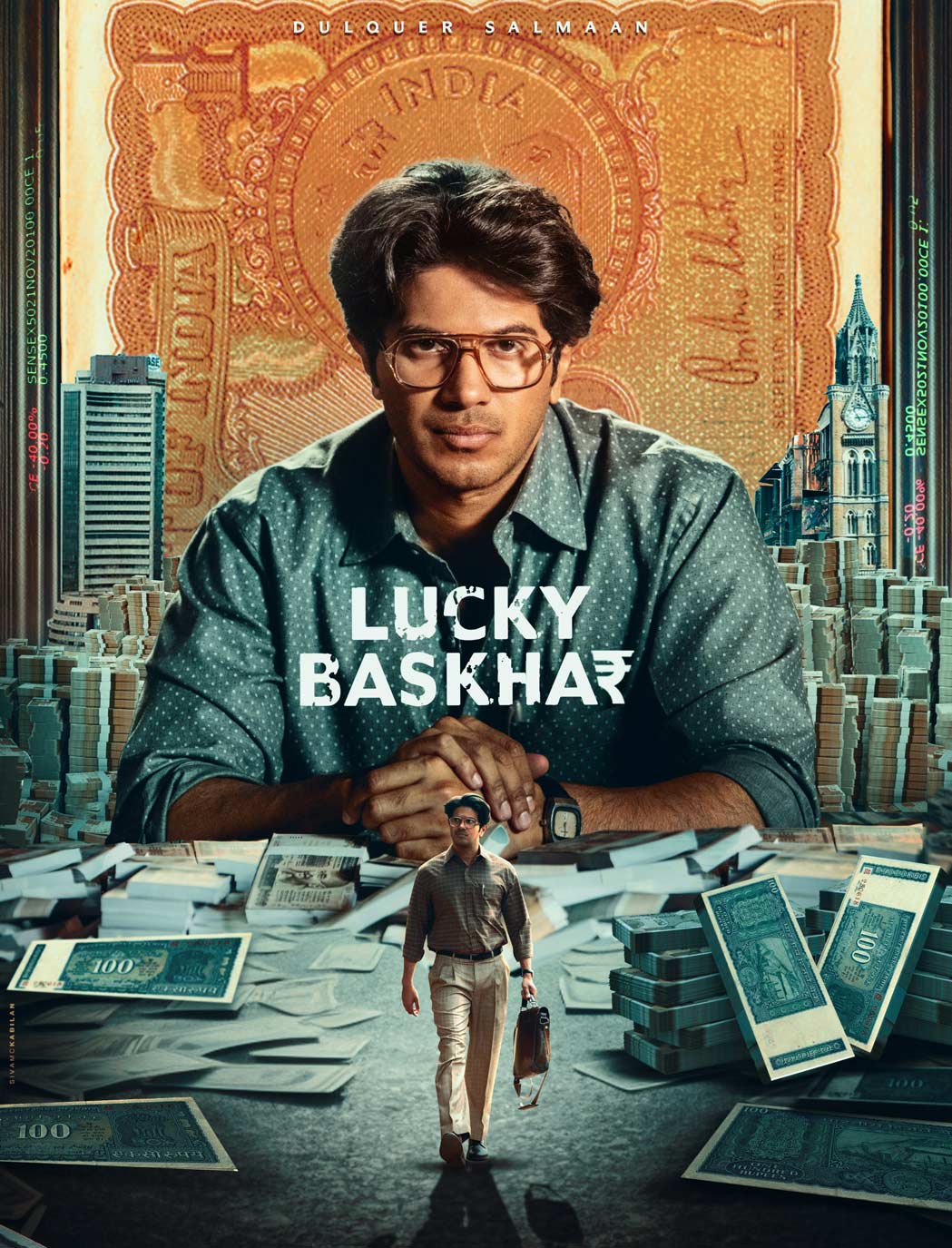 Lucky Baskhar (Telugu, Oct 31): Set in the 80s, the film follows the mysterious rise of a banker named Baskhar.