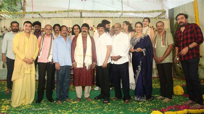 Adding a personal touch to the event, Balakrishna's daughters were present at the opening pooja ceremony, underscoring the family's involvement and support in his career endeavors.